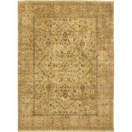 Wall-To-Wall 9 ft. 9 in. x 17 ft. 10 in. Tabriz Collection Hand-Knotted Lambs Wool Area Rug WA1846148